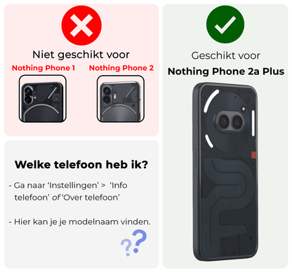 Nothing Phone 2a Plus Hoesje Shockproof Backcover Siliconen - Transparant