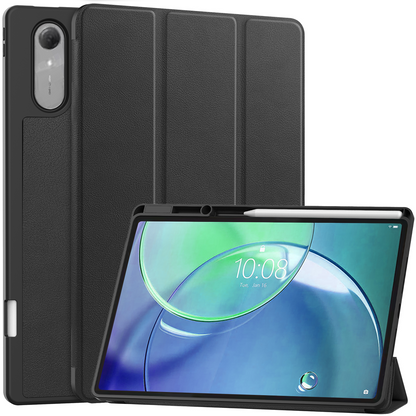 Lenovo Idea Tab Pro Gen 2 Trifold Bookcase Hoes met Penhouder Lenovo Pen - Zwart