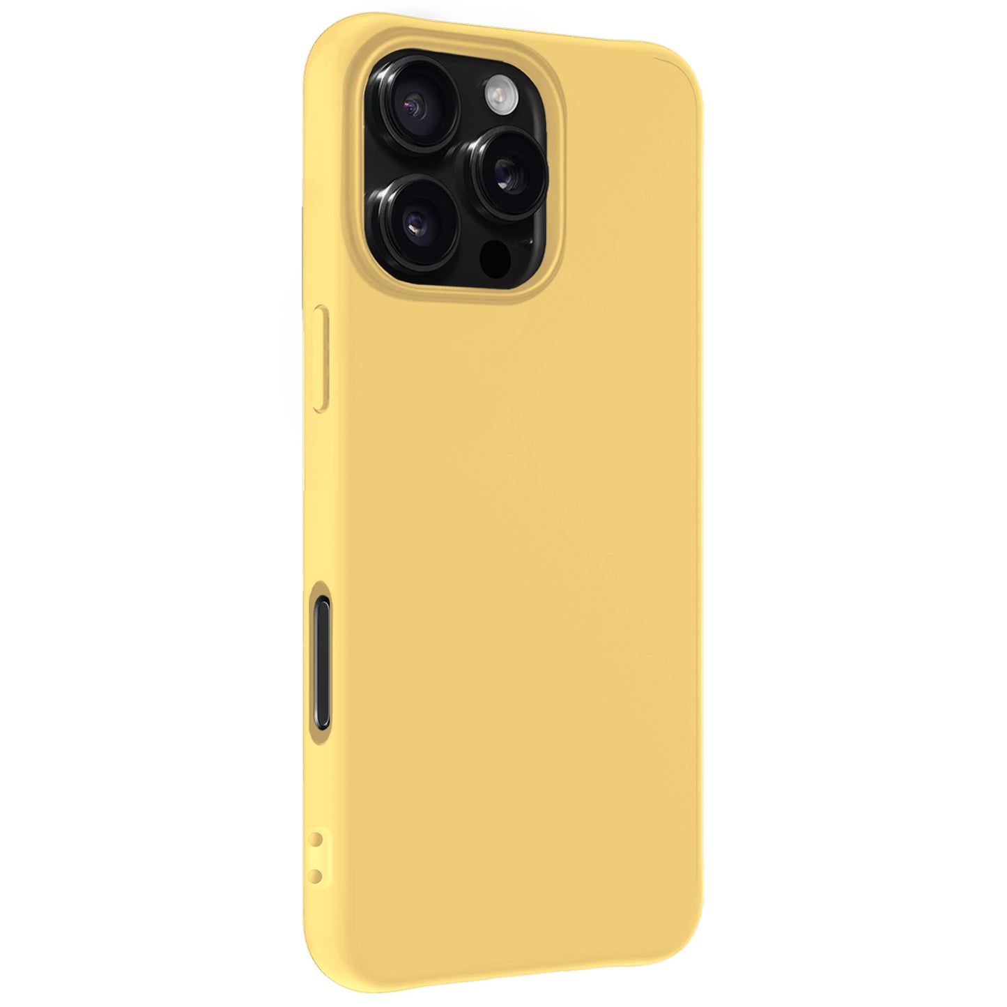 iPhone 16 Pro Hoesje Siliconen - Geel