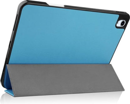 iPad Air 2020 Trifold Bookcase Hoes met Penhouder voor Apple Pen - Lichtblauw