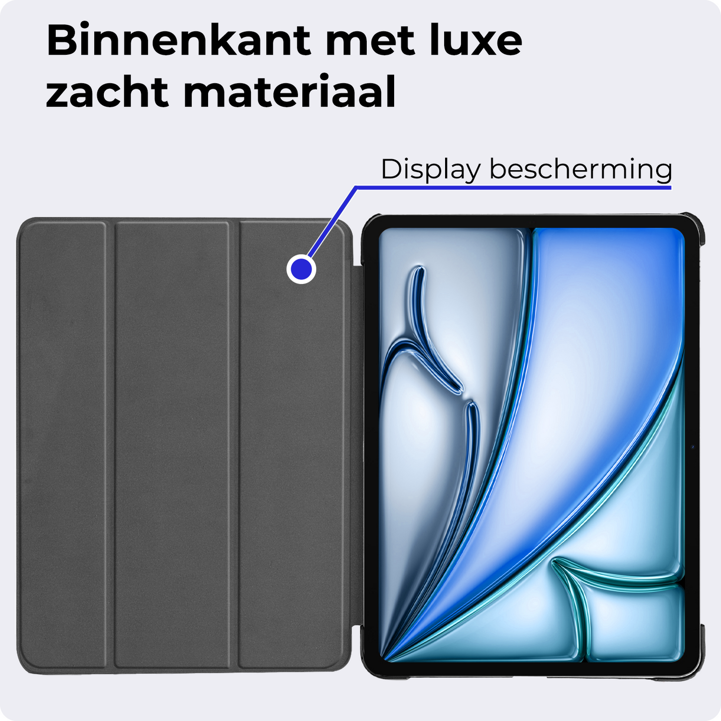 iPad Air 2024 (13 inch) Hoesje Book Case - Donkergroen