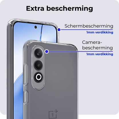 OnePlus Nord CE 4 Hoesje Siliconen Backcover Lichtgewicht - Transparant