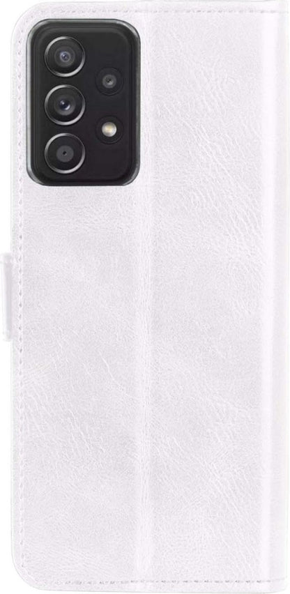 Samsung A52 5G Hoesje Bookcase Cover met Kaarthouder - Wit