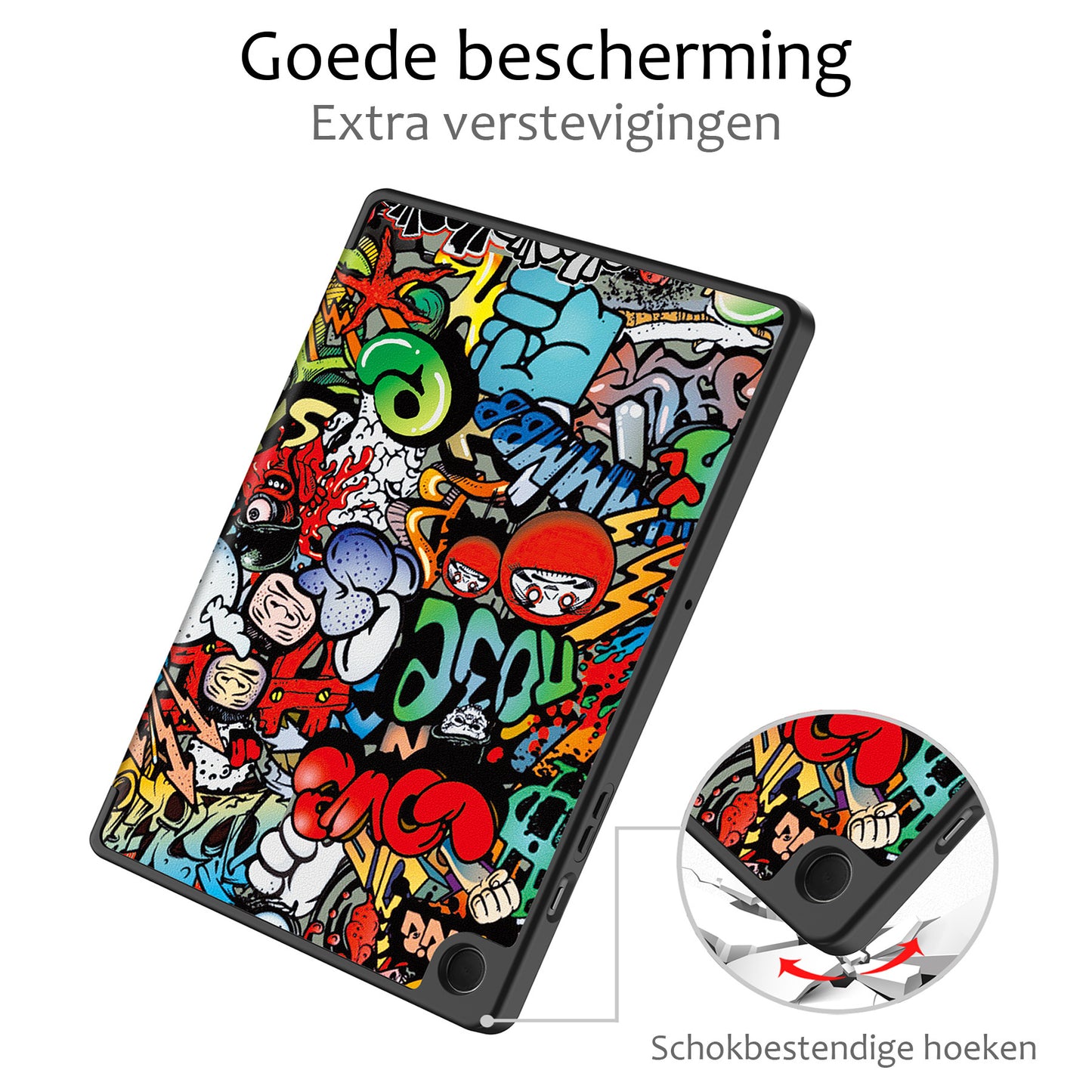 Samsung Galaxy Tab A9 Plus Hoesje Book Case - Graffity