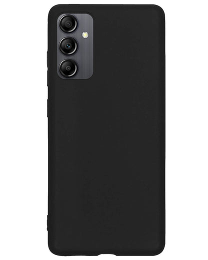 Samsung A14 Hoesje Siliconen Backcover Lichtgewicht - Zwart