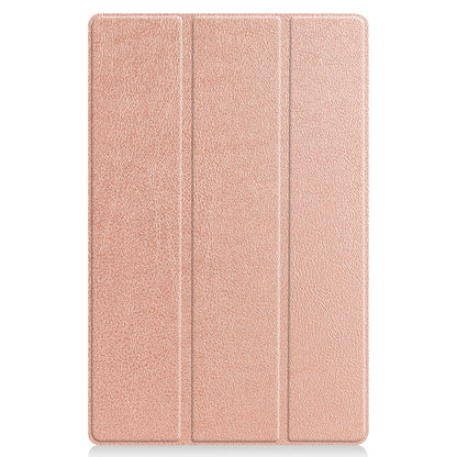 Lenovo Tab P11 Plus Trifold Bookcase Hoes - Rosé goud