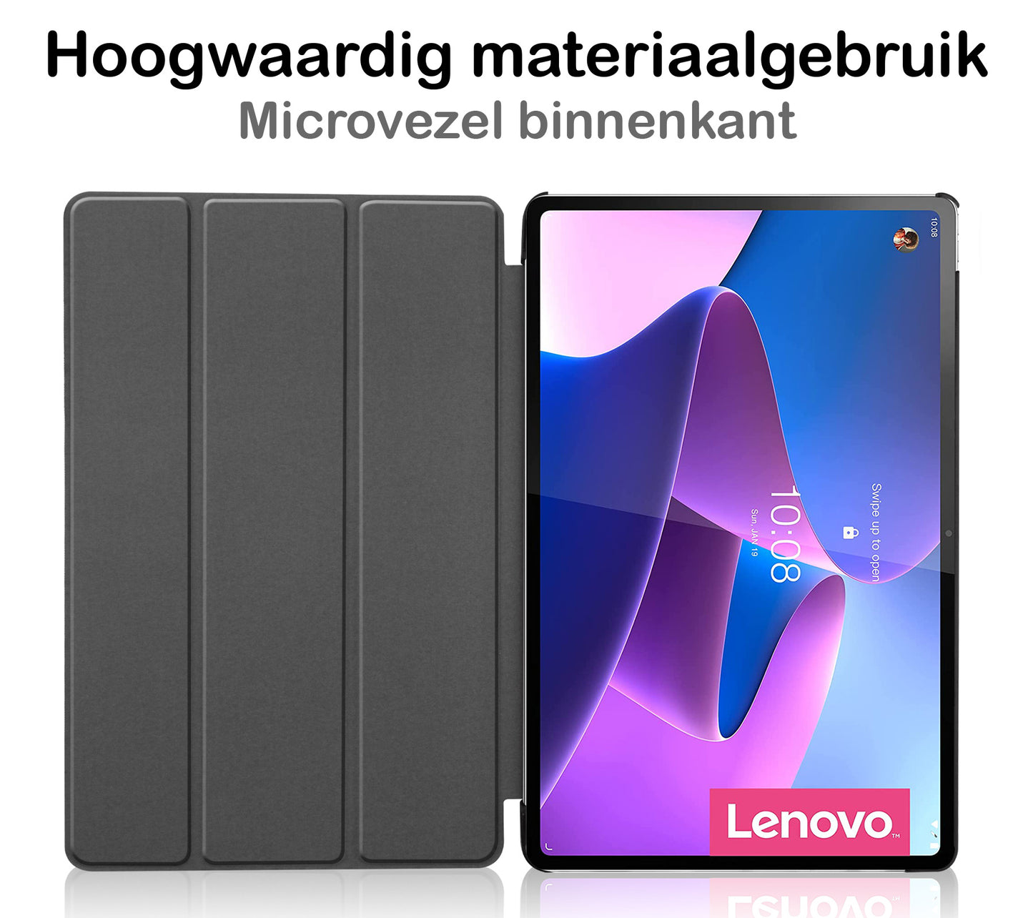 Lenovo Tab P12 Pro Hoesje Book Case - Zwart