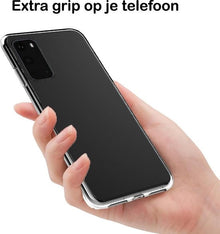 Samsung S20 Plus Hoesje Siliconen Backcover Lichtgewicht - Transparant