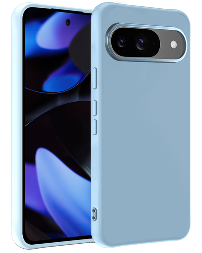 Google Pixel 10 Hoesje Siliconen Backcover Lichtgewicht - Lichtblauw