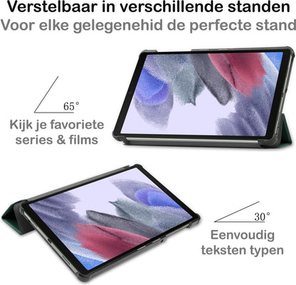 Samsung Galaxy Tab A7 Lite Hoesje Book Case - Donkergroen