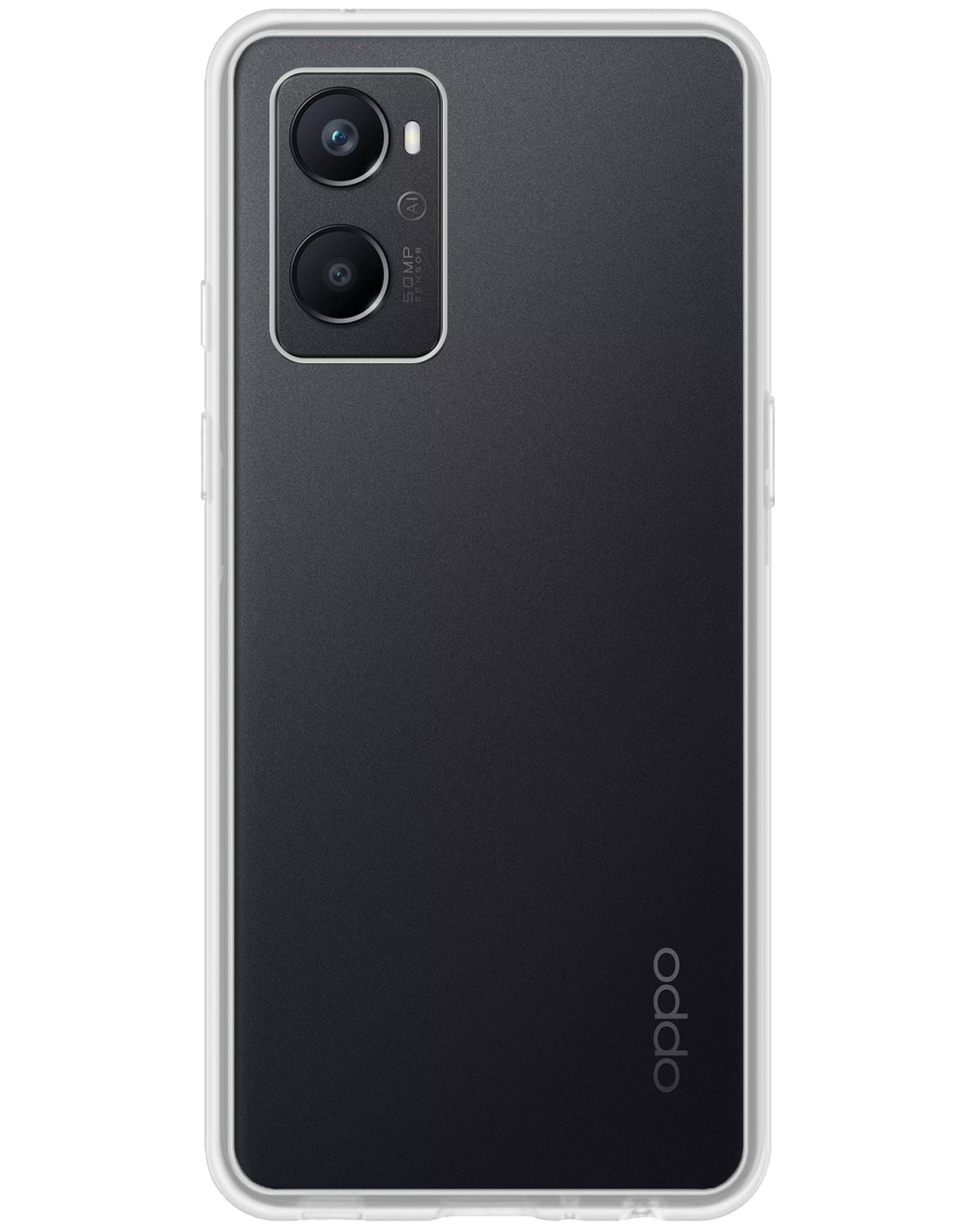 OPPO A76 Hoesje Siliconen - Transparant