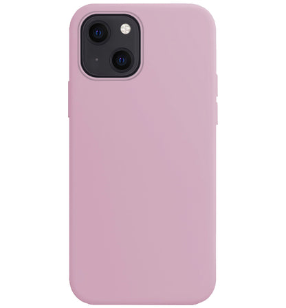 iPhone 13 Mini Hoesje Siliconen Backcover Lichtgewicht - Lila