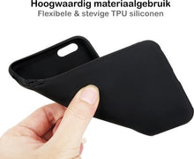 iPhone 7/8 Plus Hoesje Siliconen Backcover Lichtgewicht - Zwart