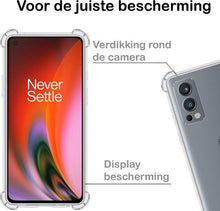 OnePlus Nord 2 Hoesje Shockproof Backcover Siliconen - Transparant