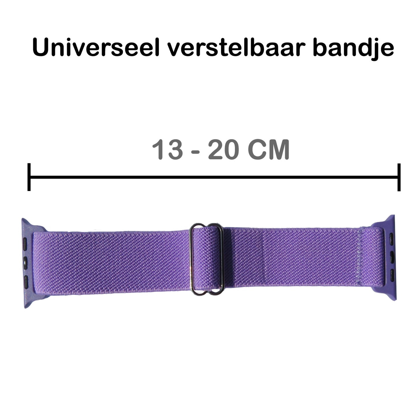 Horloge Bandje Geschikt Voor Apple Watch 1-8 / SE - 38/40/41 mm Bandje Stof - Lila