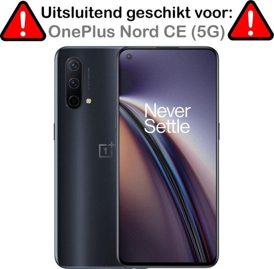 OnePlus Nord CE Hoesje Book Case Kunstleer - Zwart