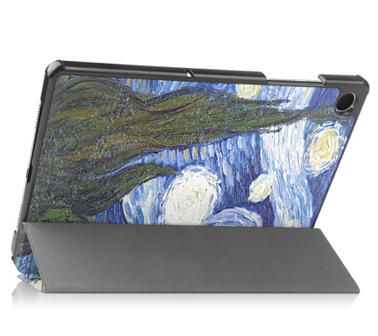 Samsung Galaxy Tab A9 Trifold Bookcase Hoes - Sterrenhemel