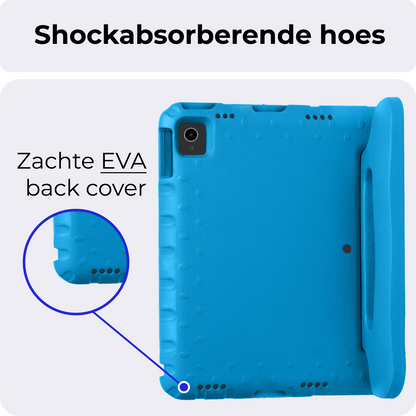 iPad Air 2024 / 2025 (13 inch) Kinderhoes Shockabsorberend Foam - Blauw