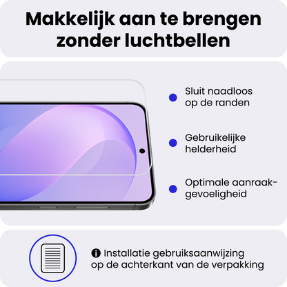 Samsung S26 FE Screenprotector Gehard Glas - Anti-kras