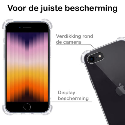 iPhone SE 2022 Hoesje Shock Proof Siliconen - Transparant