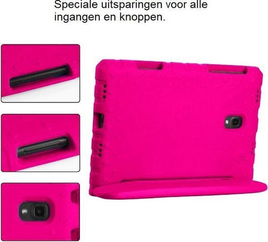 Samsung Galaxy Tab A 10.5 2018 Hoesje Kids Cover Bumper - Roze