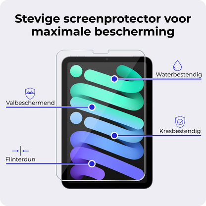 iPad Mini 7 Screenprotector Gehard Glas - Anti-kras