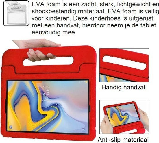 iPad 2/3/4 Hoesje Kids Cover Bumper - Rood