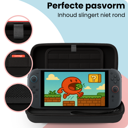 Nintendo Switch 2 Hard Cover Hoes met Koord - Zwart
