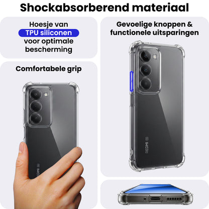 Xiaomi 15 Hoesje Shockproof Backcover Siliconen - Transparant