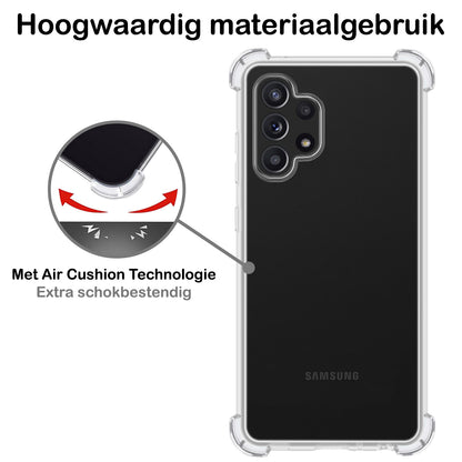 Samsung A13 4G Hoesje Shockproof Backcover Siliconen - Transparant