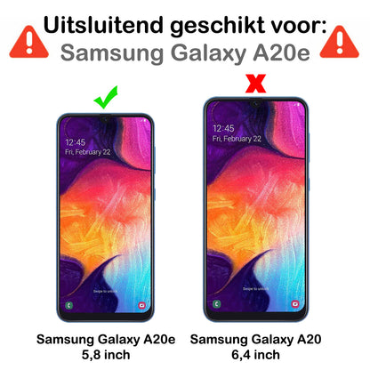 Samsung A20e Hoesje Siliconen Backcover Lichtgewicht - Rood