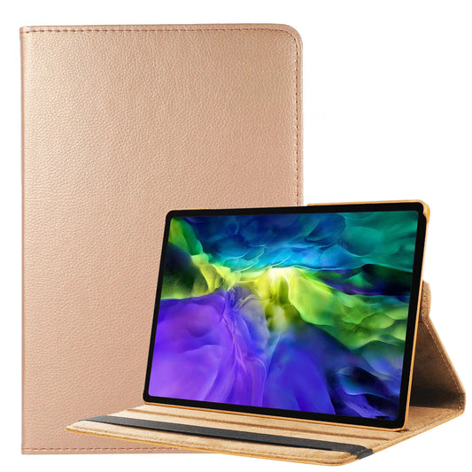 Samsung Galaxy Tab A8 Hoesje 360ðð Draaibare Book Case Kunstleer - Goud