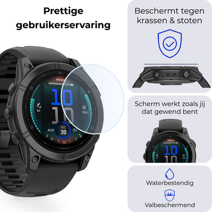 Screenprotector Geschikt voor Garmin Fenix E (47 mm) Screenprotector Glas Gehard Screen Cover - Screen Protector Geschikt voor Garmin Fenix E Screenprotector Tempered Glass