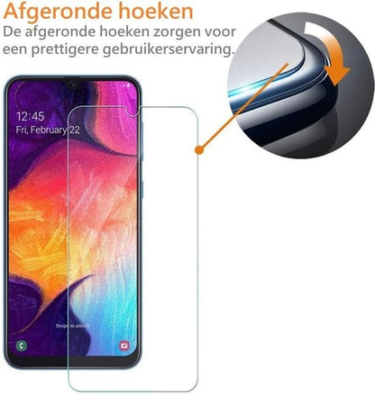 Samsung Galaxy A50 Screenprotector Full Cover Tempered Glass