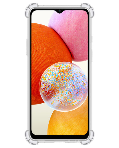 Samsung A14 Hoesje Kaarthouder Backcover Shockproof - Transparant