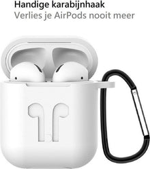 AirPods 2 Hoesje Siliconen 3 in 1 - Wit