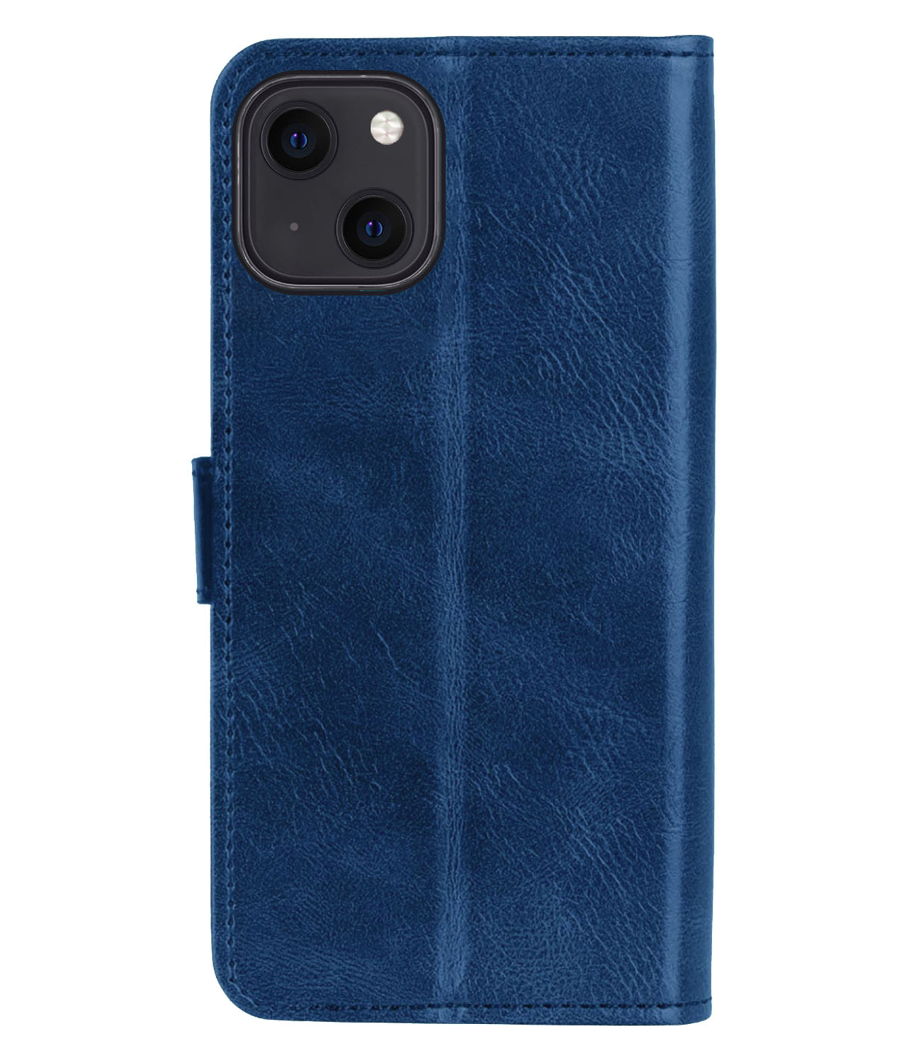 iPhone 14 Hoesje Book Case Kunstleer - Donkerblauw