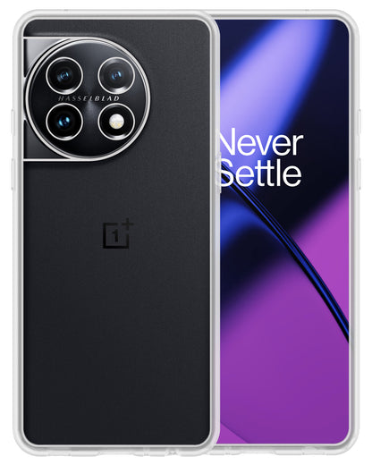 OnePlus 11 Hoesje Siliconen Backcover Lichtgewicht - Transparant