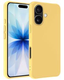 iPhone 17 Hoesje Siliconen Backcover Lichtgewicht - Geel