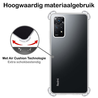 Xiaomi Redmi Note 11 Hoesje Shockproof Backcover Siliconen - Transparant