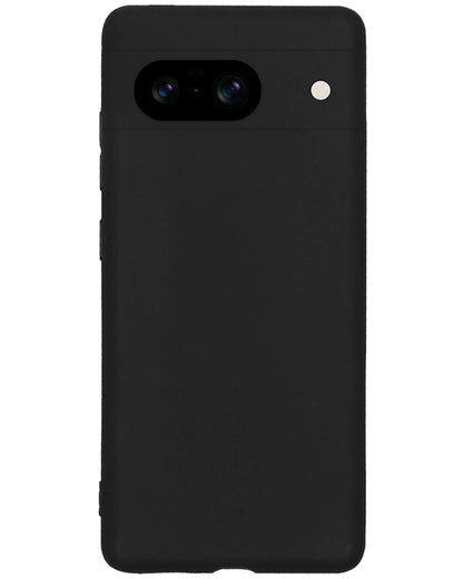 Google Pixel 8 Hoesje Siliconen Backcover Lichtgewicht - Zwart