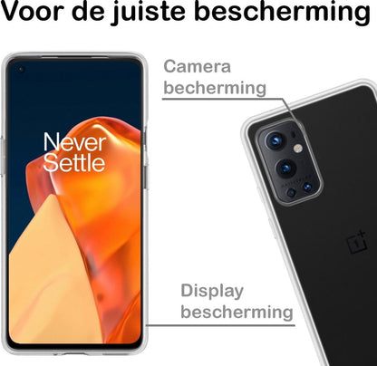 OnePlus 9 Pro Hoesje Siliconen Backcover Lichtgewicht - Transparant