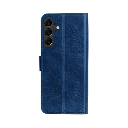Samsung A16 Hoesje Bookcase Cover met Kaarthouder - Donkerblauw