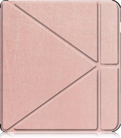 Kobo Libra H2O Trifold Bookcase Hoes - Rosé Goud