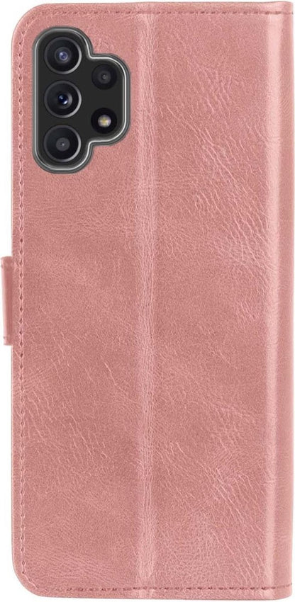 Samsung A32 5G Hoesje Bookcase Cover met Kaarthouder - Rosé goud