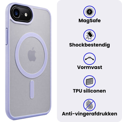 iPhone 17e Hoesje Geschikt voor Magsafe Backcover Shockproof - Lila