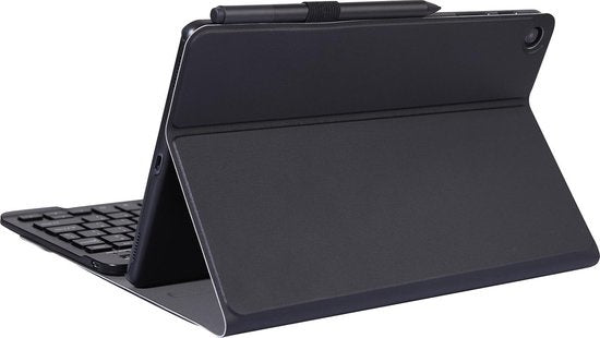 Samsung Galaxy Tab A 10.1 2019 Hoesje Toetsenbord Case Kunstleer - Zwart