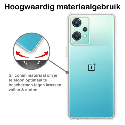 OnePlus Nord CE 2 Lite Hoesje Siliconen Backcover Lichtgewicht - Transparant