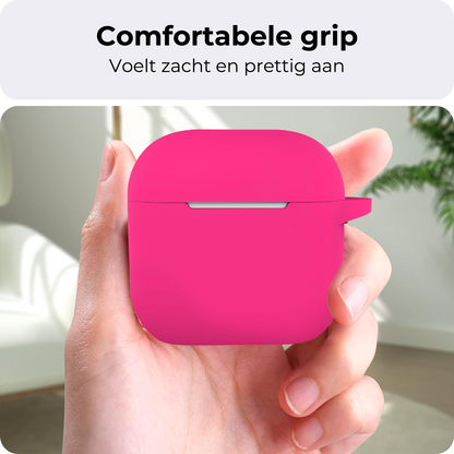 AirPods 4 Hoesje Siliconen Krasbestendig - Roze