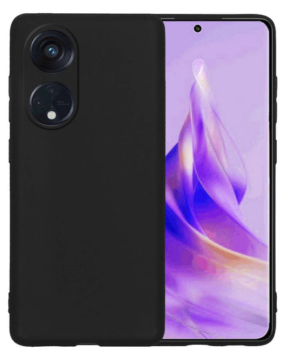 OPPO Reno 8T 4G Hoesje Siliconen Backcover Lichtgewicht - Zwart